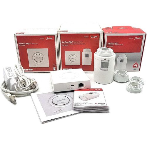 Danfoss Ally - 2400 MHz - 0 - 30 m - -10 - 55 °C - Amazon Alexa & Google Assistant - Kabellos - Weiß (014G2440)