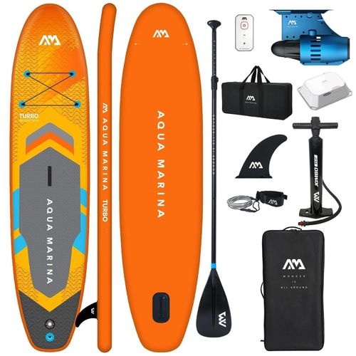 Aqua Marina Turbo GO SUP Board mit Bluedrive-S Motor Elektroantrieb - Groesse: 10.10 (330cm)