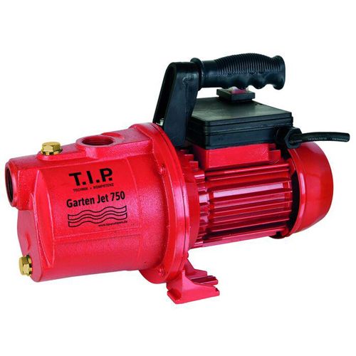 T.I.P. Garten-Jet 750 Gartenpumpe - Guss 31175, 2.800 l/h, 42 m Förderhöhe, 600 W, Jet-System, laufruhig, robust