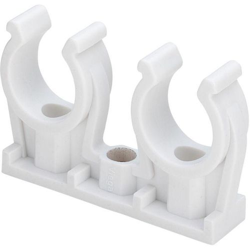 Viega Rohr-Clip 100056 15 mm, Kunststoff, doppelt