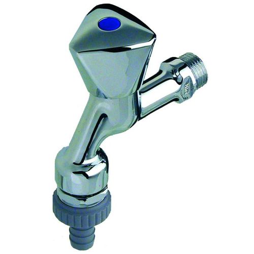 Seppelfricke Sepp Armaturenkombination 0006021 DN 15, Messing verchromt, Rohrbelüfter, Rückflussverhinderer, Schlauchverschraubung, Kronengriff