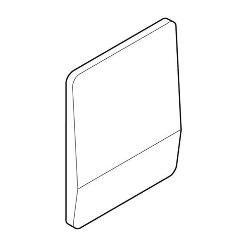 Geberit Abdeckpl. aus Chromstahl zu 240150001 Urinal-Steuerung VS
