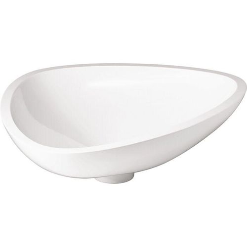 hansgrohe Waschschüssel Axor Massaud 42305000 60 cm, Mineralguss, weiss
