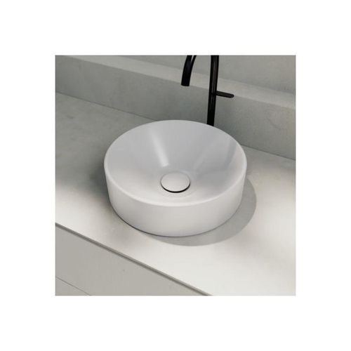 Bette Suno Waschtisch Aufsatz A250-000PW Ø 34x10cm, weiß, BetteGlasur Plus