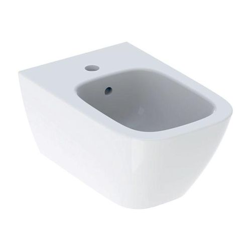 Geberit Smyle Square Wand-Bidet 500209011 weiß, geschlossene Form, mit Überlauf
