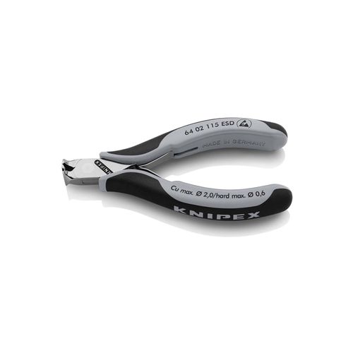 KNIPEX 64 02 115 ESD Elektronik-Vornschneider ESD mit Mehrkomponenten-Hüllen 115 mm)