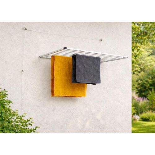 DRY-SMART LIFT WAND Wäscheständer Wandtrockner 120cm platzsparend für drinnen und draußen zum hochziehen