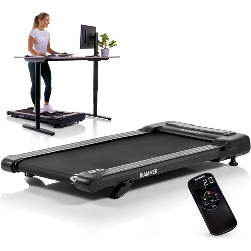 HAMMER Laufband Walk 2.0 - Walking Pad, Laufband Schreibtisch bis 6 km/h