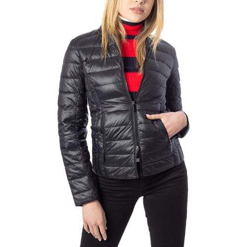 Armani Exchange Schwarzlicht -Down -Jacke mit genähten Nähten – S