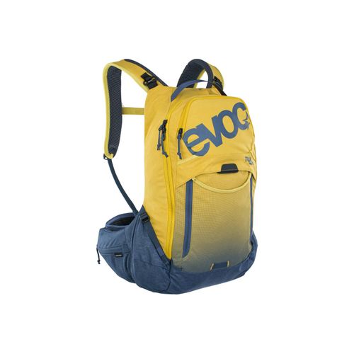 evoc Trail Pro 16L Protektorrucksack, Farbe:Curry/denim, Größe:S/M
