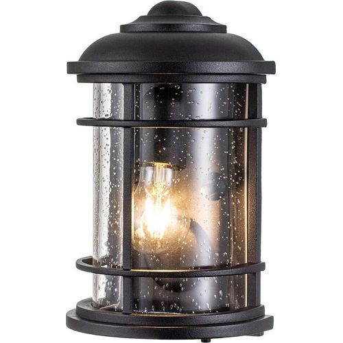 Lighthouse Outdoor Wandleuchte schwarz strukturiert Feiss FE-LIGHTHOUSE-7-BLK