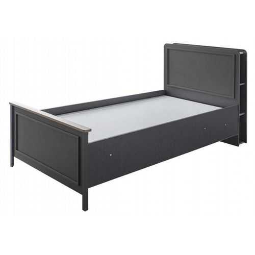 Kinderzimmermöbel Kinderzimmer Bett Kinderbett Grau Holz Set 4tlg