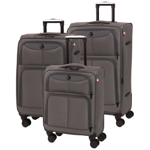 Reisekoffer BERTOO Bolzano - Grau Set 3 in 1