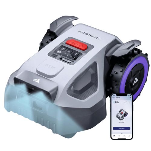 ANTHBOT M9 Mähroboter ohne Begrenzungskabel, GPS RTK Navigation, KI-Hinderniserkennung, für große Gärten bis 900 m², 3 Monate NRTK gratis