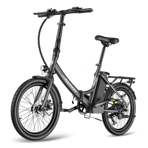 E-Bike 20 Zoll 603 Wh Pedelec 36 V 16,75 Ah 7-Gang Kettenschaltung, Schwarz