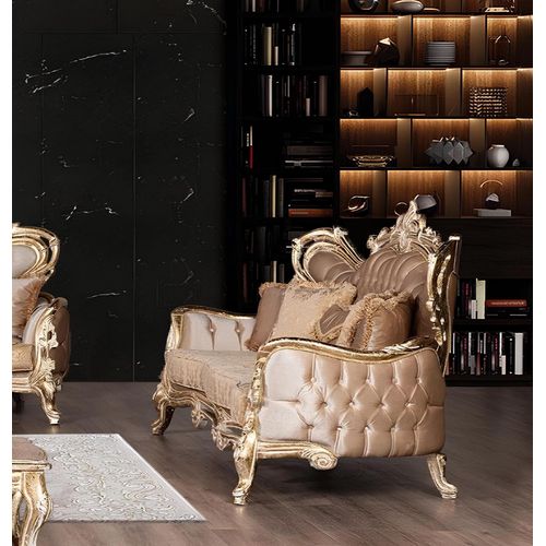 Sitz Dreisitzer Sofa 3 Sitzer Sofa Sofas Samt Stoff Stil Barock Rokoko Möbel Neu
