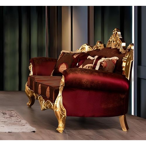 Dreisitzer Sofa 3 Sitzer Sofa Sitz Sofas Couch Möbel Stoff Stil Barock Rokoko