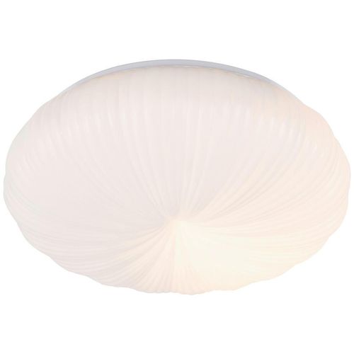 Collet's Monde Deckenleuchte, Weiß, Metall, Kunststoff, Wellen,Wellen, rund,rund, 15.5 cm, RoHS, CE, Lampen & Leuchten, Innenbeleuchtung, Deckenleuchten