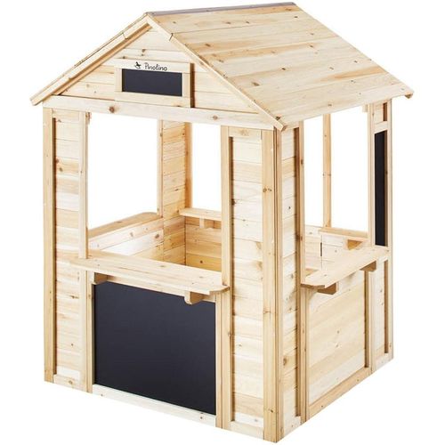 Spielhaus PINOLINO "Knut, natur", natur, Spielhäuser, KinderB:116cm H:137,4cm T:101,6cm, Holz, Spielhaus, für Draußen, B:116cm H:137,4cm T:101,6cm
