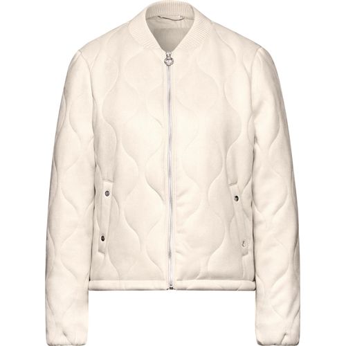 Street One Padded Velours Jkt w. Quilting smooth sand beige 44