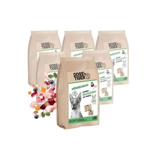 Dogs'n Tiger Adult Mümmelmann Kaninchen & Pute mit Gemüse 6x2 kg