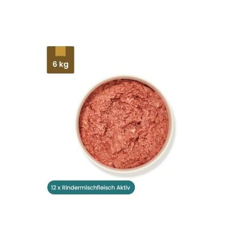 haustierkost.de Rindermischfleisch Aktiv Frostfutter 12 x 500 g