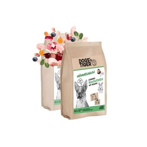 Dogs'n Tiger Adult Mümmelmann Kaninchen & Pute mit Gemüse 2x12 kg