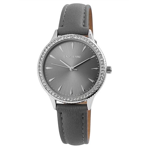 Quarzuhr, grau, Armbanduhren, Damen, Quarzuhr