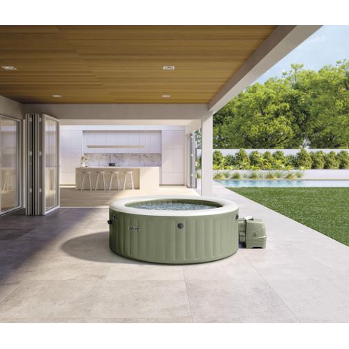 Whirlpool INTEX "Bubble", olivgrün, B:145cm H:71cm L:145cm, Whirlpools, Whirlpool, 145 cm Durchmesser