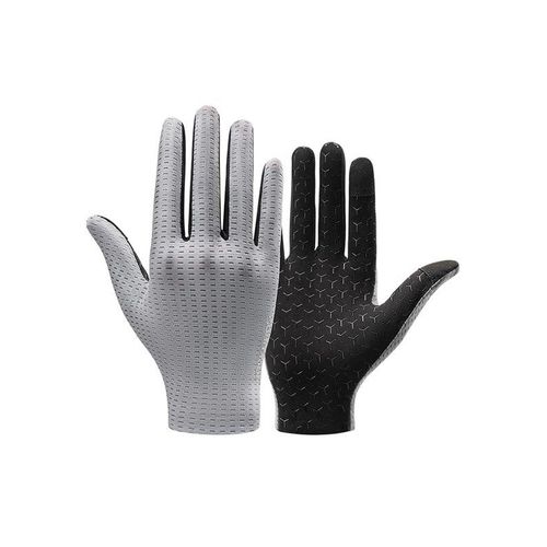 Rockbros Breathable Full Finger Cycling Gloves Size: L - Gray