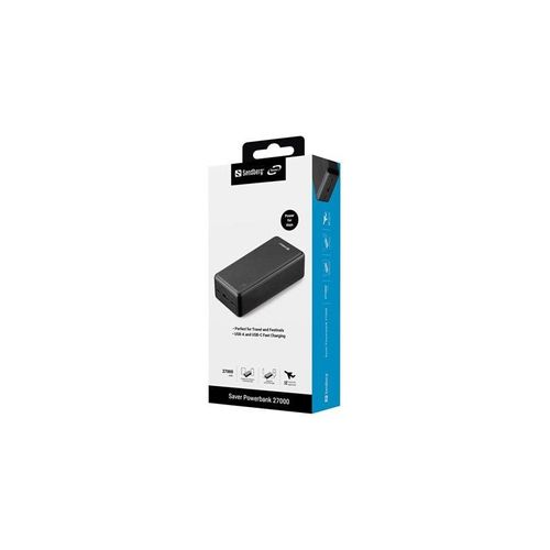 Sandberg Saver Powerbank 27000 mAh Powerbank (Akku) - schwarz - 27000 mAh
