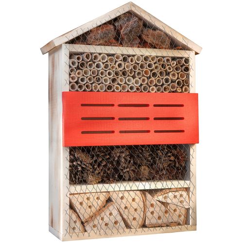 Insektenhotel WINDHAGER "5 Sterne", natur, B:14cm H:50cm T:33cm, Holzwerkstoff, Insektenhotels, Insektenhotel, BxTxH: 14x33x50 cm