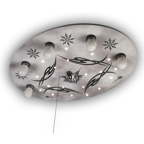 NIERMANN Deckenleuchte "Gothic, Kinderlampe, Kinderzimmer", bunt, 5, H: 7cm, 1 Stk., Leuchten, Deckenleuchte Gothic, Deckenleuchte