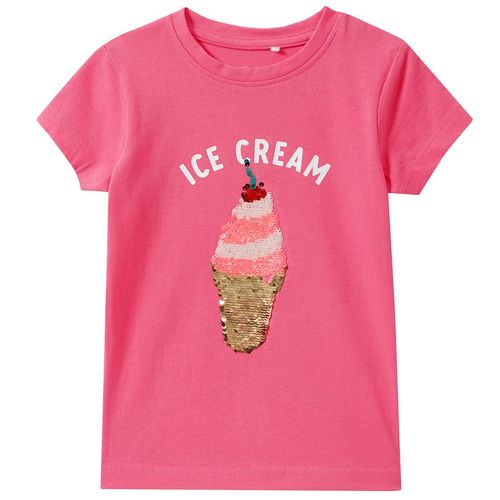 Mädchen T-Shirt mit Wendepailletten