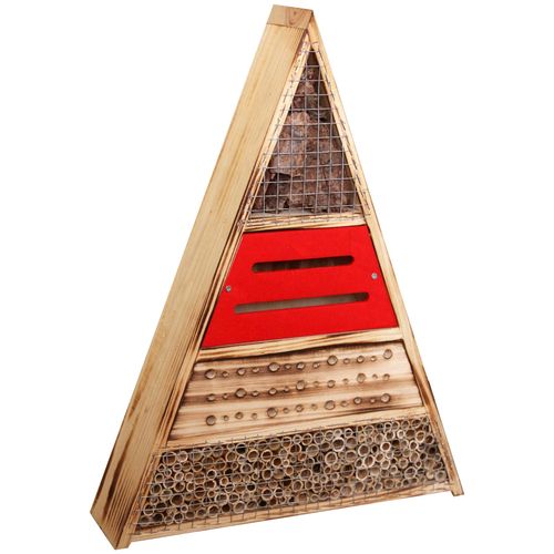 Insektenhotel WINDHAGER "Trigon", natur, B:36cm H:48cm T:9,5cm, Holzwerkstoff, Insektenhotels, Insektenhotel, BxTxH: 36x9,5x48 cm