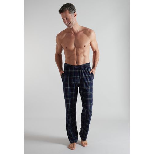 Bermudas BUGATTI, Herren, Gr. 48, N-Gr, blau, dunkel, karo, Single Jersey, Obermaterial: 100% Baumwolle, bequem lang, Hosen Bermudas, lang, kariert, bequem, weich, mit Kordelzug, Baumwolle