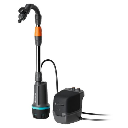 Gardena Wasserpumpen- und Batterieset 2400 ComfAuto 2400 l/h 18V Grau - 14605-20