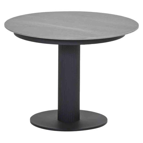 Garden Impressions Nice Lounge Tisch - Ø60xH45 cm - carbon black - Centostone Napoli sand