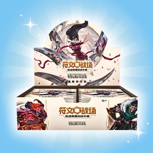 Riftbound Spiritforged Jumbo Booster Box – Chinesische Version | 12 Boosterpacks | 14 Karten pro Pack | TCG Display