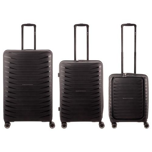 Franky Koffer 3er Set PP15-55-L/69DF/77DF Spinner Gr. S/M/L black