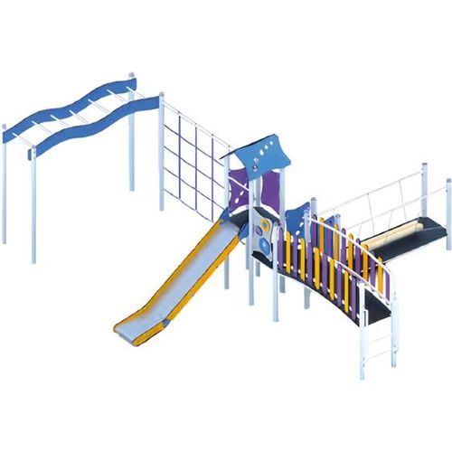 Kinderspielplatz Spielgelände Spielpark Hochwertigkeit Rutschbahn Aktivplatz