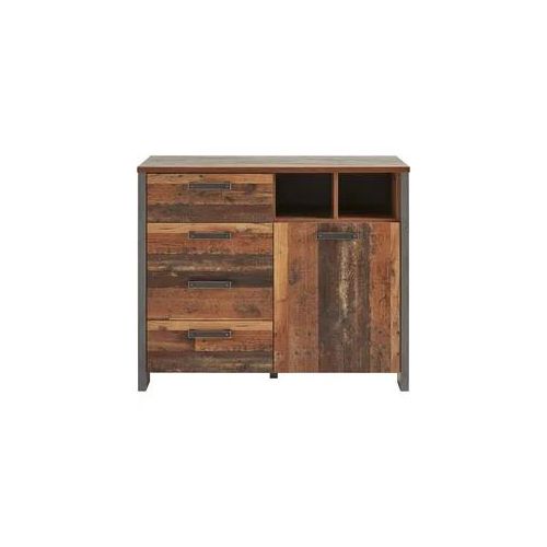 Kommode FORTE "Clif", braun (old wood vintage), B:106,7cm H:86,3cm T:41,6cm, Sideboards, Kommode, Breite 106 cm