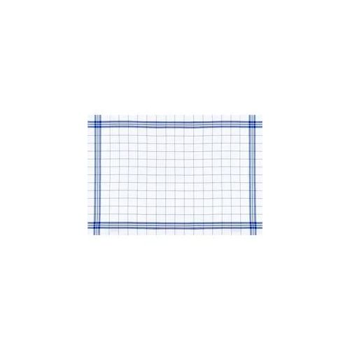 Geschirrtuch STUCO "Bambus, kariert", weiß (weiß, blau), B:50cm L:70cm, 30% Baumwolle, 70% Viskose, Geschirrtücher, Geschirrtuch