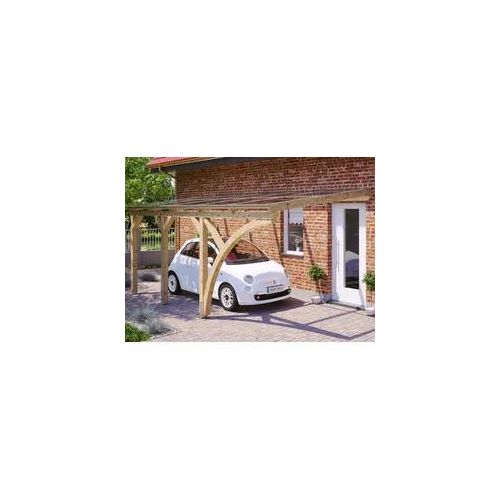 Anlehncarport SKANHOLZ "Eifel", beige (natur), B/H/T: 213cm x, Carports