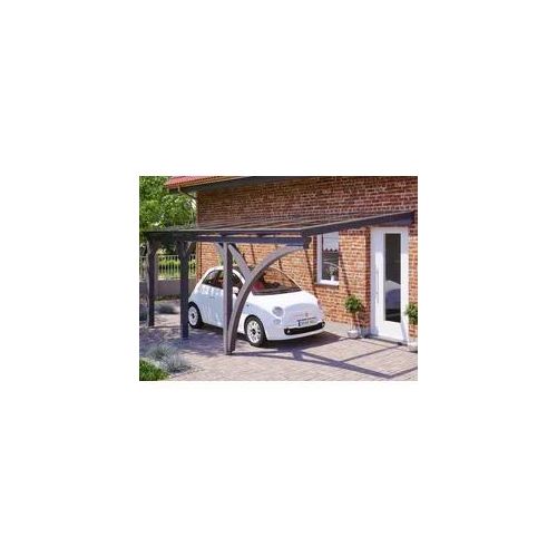 Anlehncarport SKANHOLZ "Eifel", grau (dunkelgrau), B/H/T: 213cm x, Carports