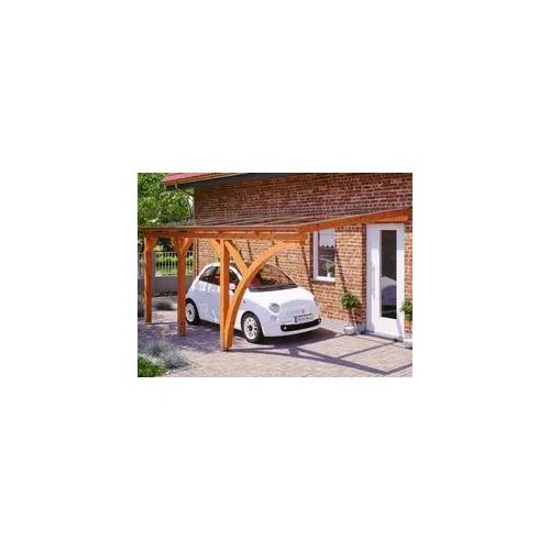Anlehncarport SKANHOLZ "Eifel", braun (hellbraun), B/H/T: 213cm x, Carports