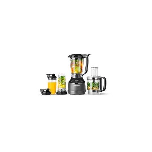 NUTRIBULLET Standmixer "nutribullet Full Size Blender Combo NBF580B - Standmixer, 1200 Watt", schwarz, B:20,5cm H:44,2cm T:20,5cm, Zerkleinerer, 3 Geschwindigkeitsstufen, 1,8 Liter Krug, 2 Mixbecher (700&925ml)