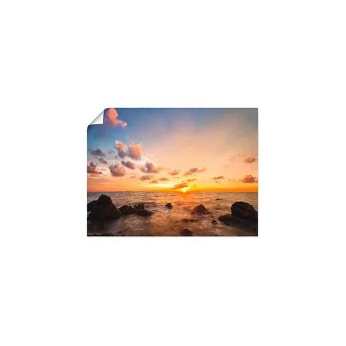 Poster ARTLAND "Sonnenuntergang", braun (farbe bild(er): braun), B:40cm H:30cm, Bilder, Poster, ohne Rahmen