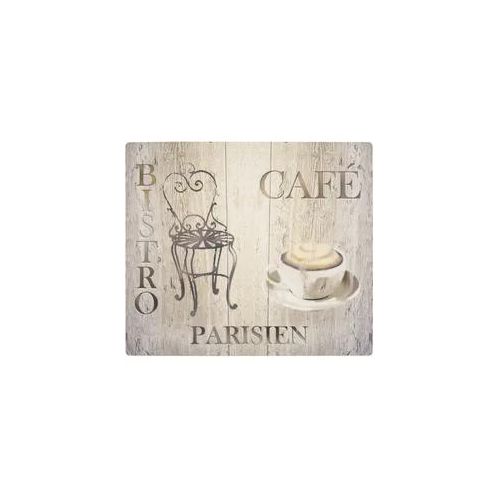 Herd-Abdeckplatte WENKO "Modell Bistro", mehrfarbig, B:52cm L:60cm, Kunststoff, Herdabdeckplatten, Schutzmatte, Abdeckmatte für Kochfelder, Induktionsschutzmatte