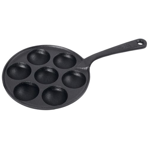 Förtchenpfanne, auch für Schnecken, Dalken, ganz aus Gusseisen, Ø 21 cm